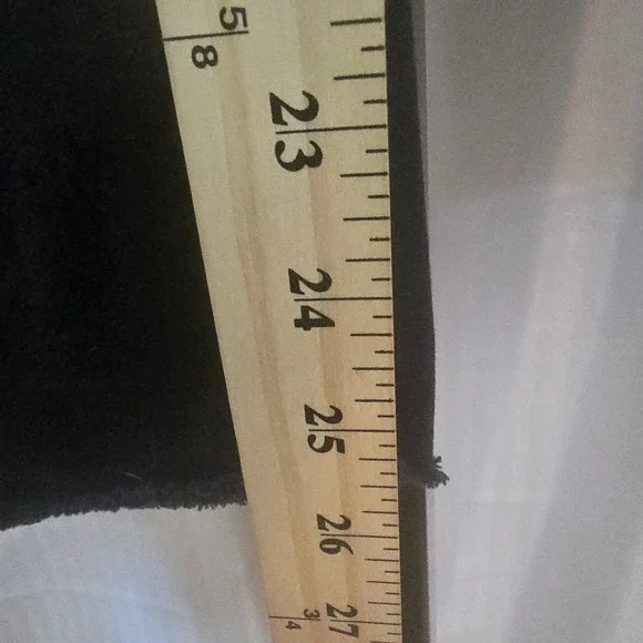 MOTHER Looker Ankle Fray Skinny Jeans 27 Black Distressed - Picture 8 of 16